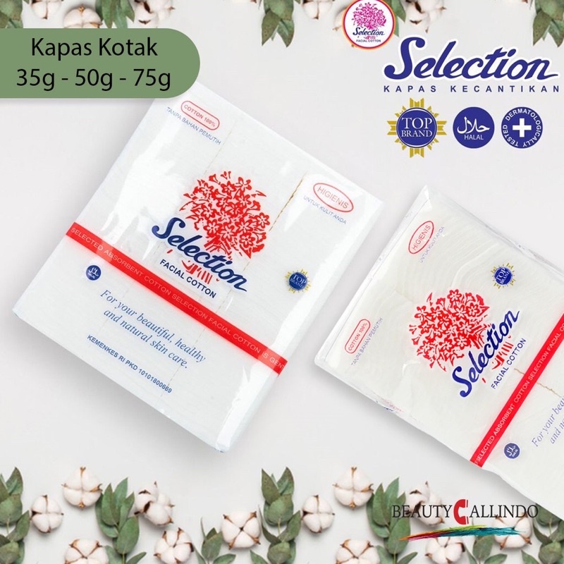 KAPAS WAJAH SELECTION 35gram kapas kecantikan (KAPAS WAJAH)