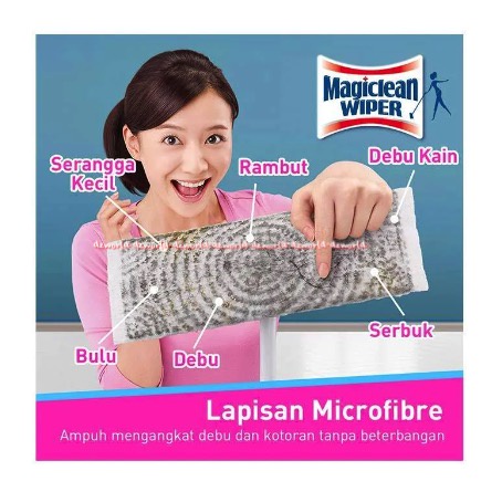 Magiclean Wiper Wet Sheet Mop 8Lembar Tisu Basah Pembersih Lantai Magic Clean Magicclean Magic Clean Kain Pel Model Tissue Basah Tissu