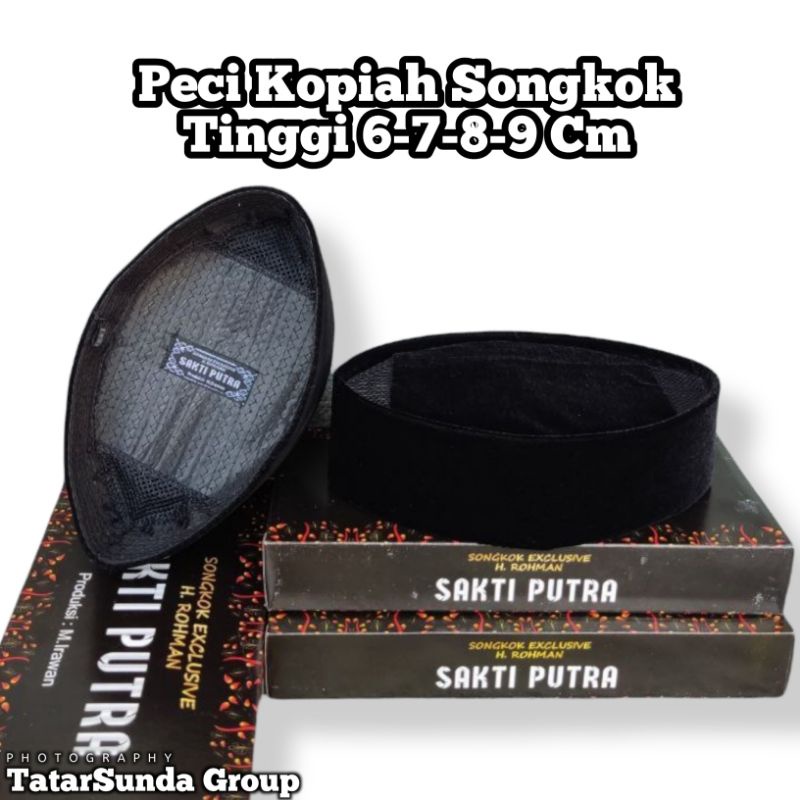 Peci Hitam Kupyah Pendek Songkok Hitam Nasional Tinggi 6 cm 7 cm 8 cm 9 cm 10 cm Ukuran Anak Dan Dewasa Aksesoris Muslim Pria