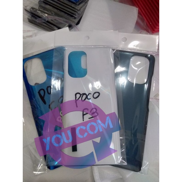 Backdoor Housing Kesing belakang Xiaomi Poco F3 tutup baterai cover