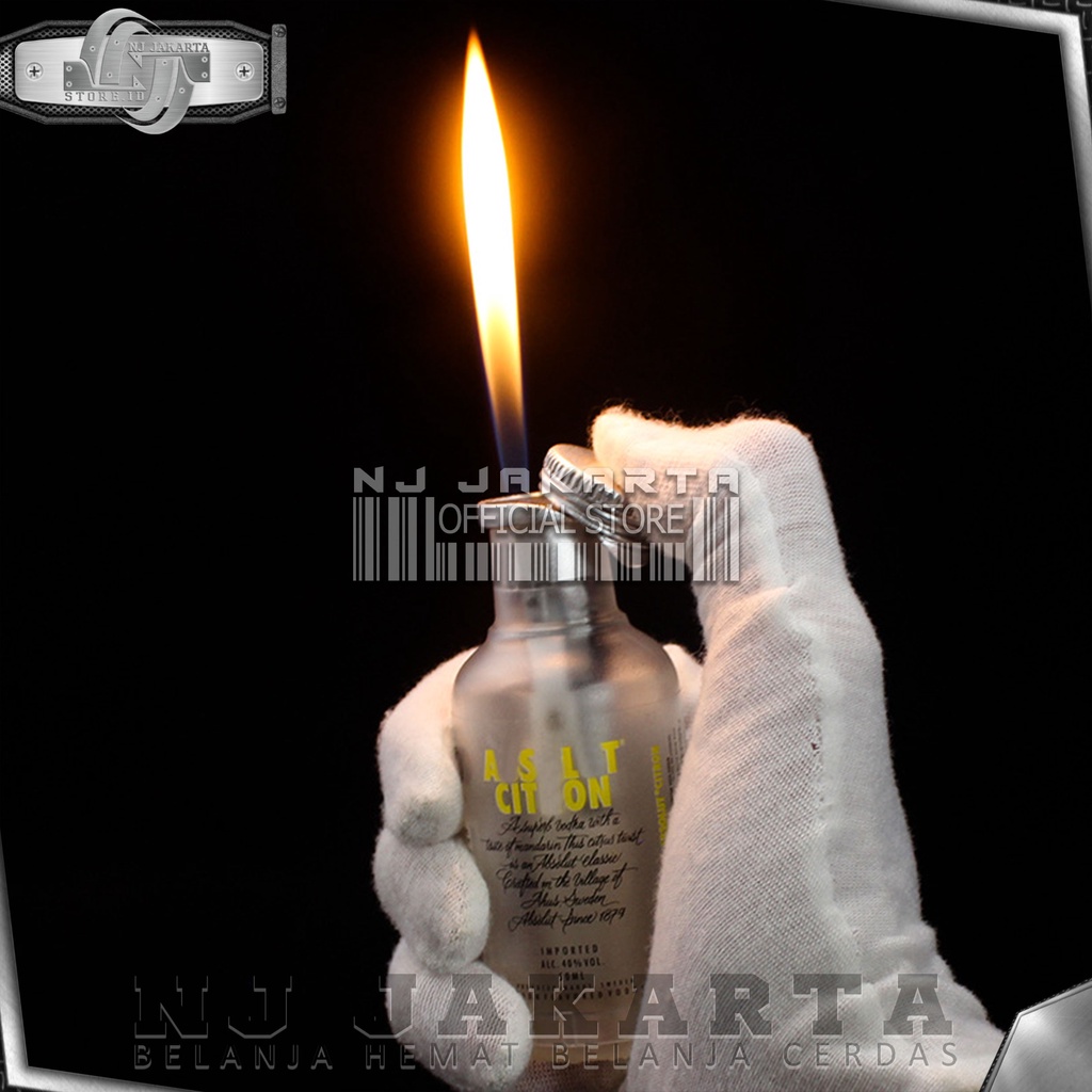 MANCIS Korek Api Botol Lighter Botle Drink Isi Ulang Gas Biasa G5454