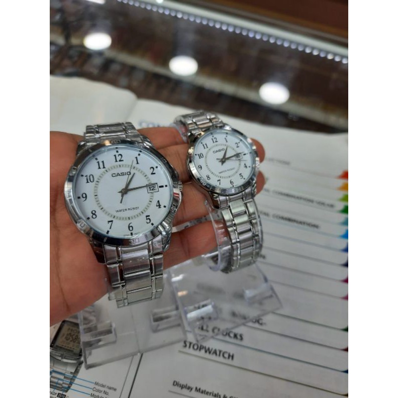 Jam Tangan Couple Casio Original Pria Wanita MTP-V004D-7B LTP-V004D-7B