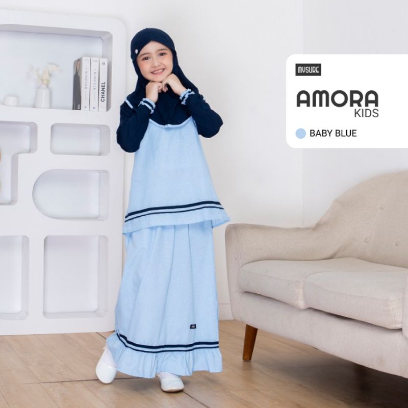 BAJU ROK MUSLIM ANAK © AMORA DRESS KIDS SET MYSURE
