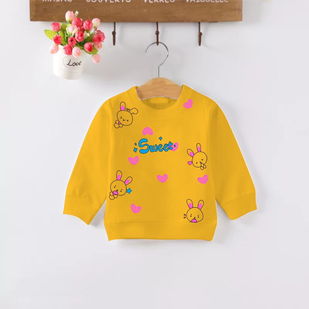 TokoMilkan - Sweater Anak LakI Laki Atau Perempuan COMBO MOTIF CAT, SWEET &amp; STAR Umur 1 - 6 Tahun Bahan Fleece