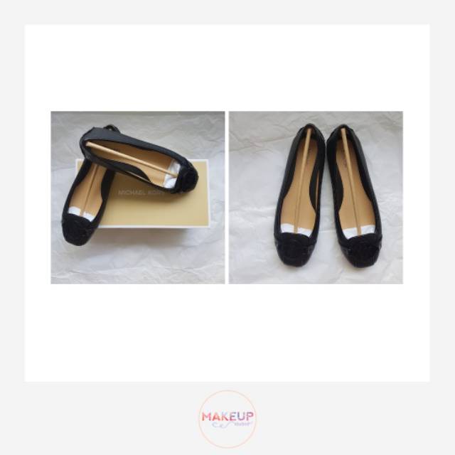 [100% ORIGINAL] MICHAEL KORS FULTON FLAT SHOES "BLACK"