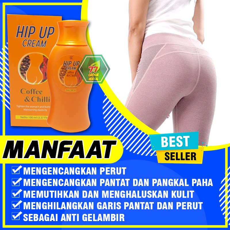 Pembesar Bokong Wanita Permanen HIP UP CREAM Pembesar Pantat / Bokong Ampuh Original BPOM By SYB