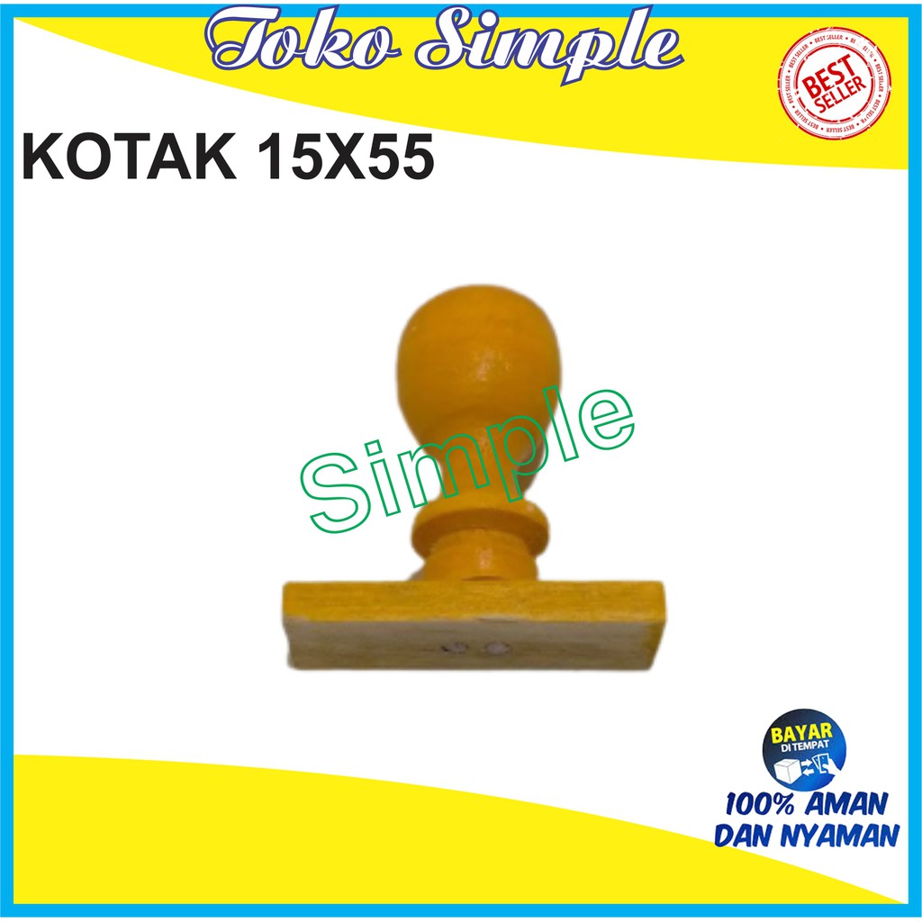 

GAGANG STEMPEL KAYU KOTAK 15X55 / GAGANG KAYU