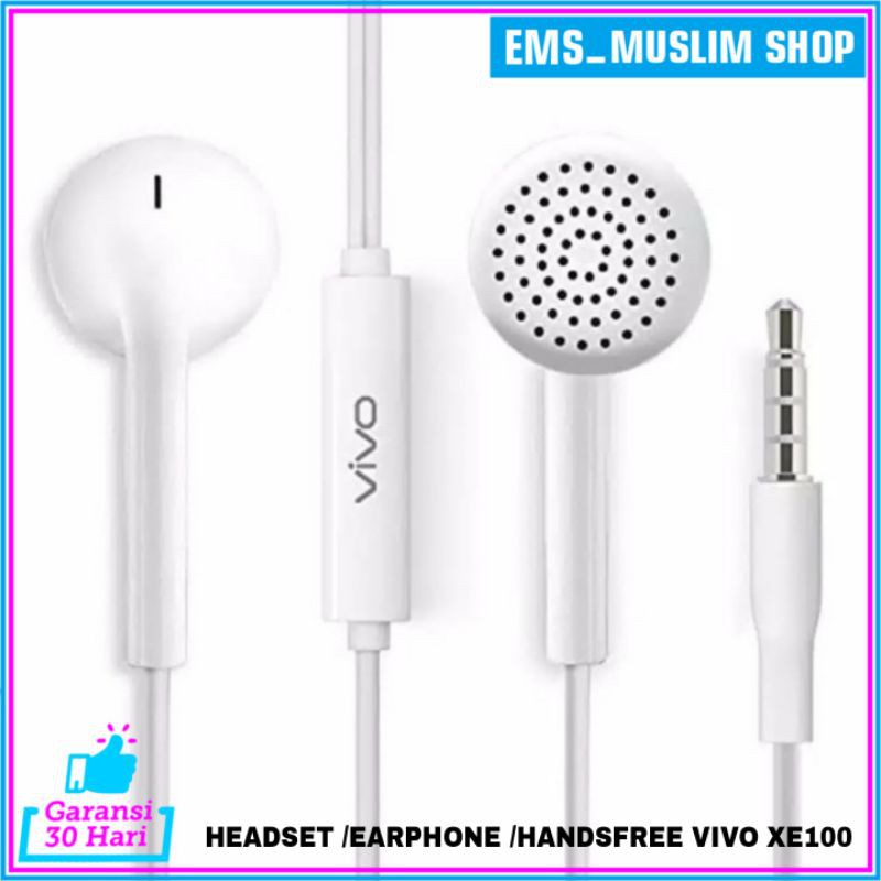 Headset Earphone Vivo Ori Y12 Y12i Y21 Y21s Y91 Y91c ORIGINAL 100%