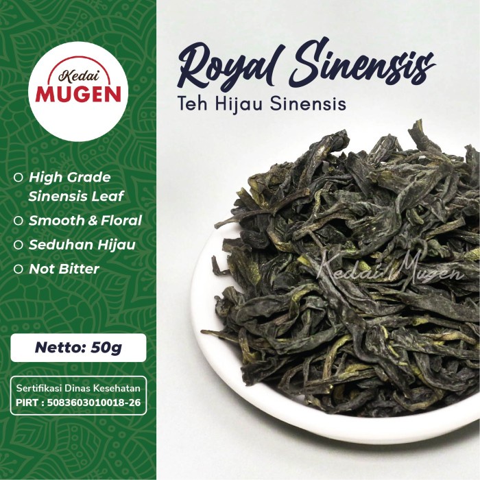 

Teh-Daun- Royal Sinensis Green Tea | Teh Hijau Sinensis Kualitas Ekspor 50G -Daun-Teh 800 Teh-