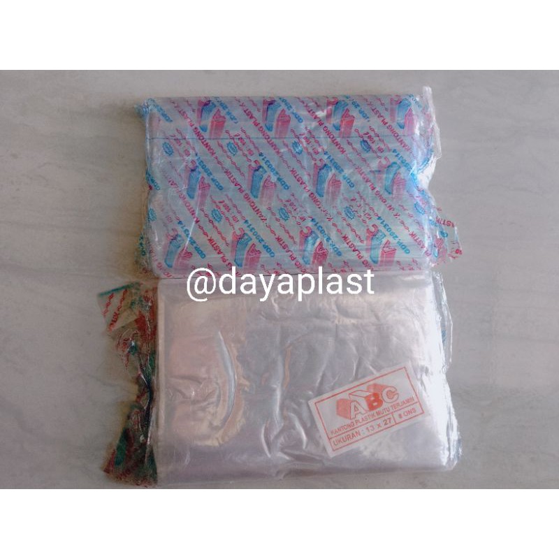 

plastik bening 8ons (13x27)