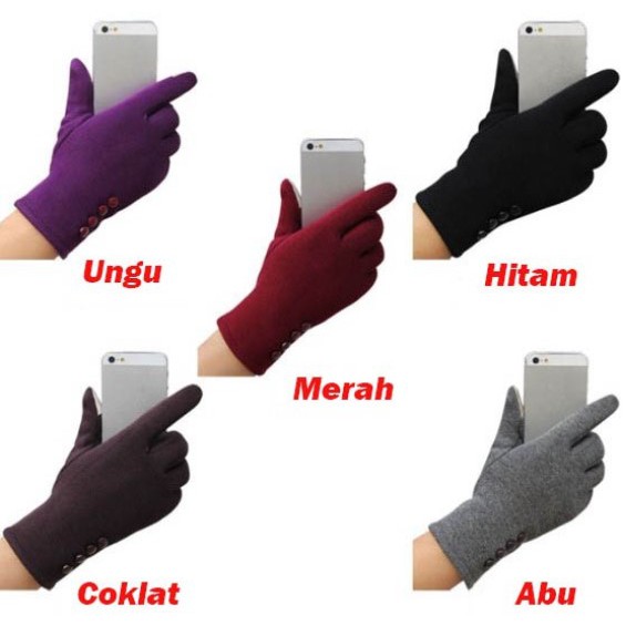 Sarung Tangan Wanita Touchscreen Untuk Musim Dingin / Winter Women Gloves