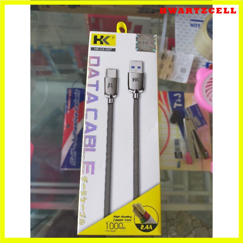 Kabel Data Charger Fast Charging Cable Data Compatible for HK CA-D07 LIGHTNING/Type-C/Micro Original