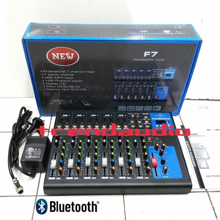 Mixer 7 CHANNEL LIVE MIXER CRIMSON F7 f7 USB  ORIGINAL