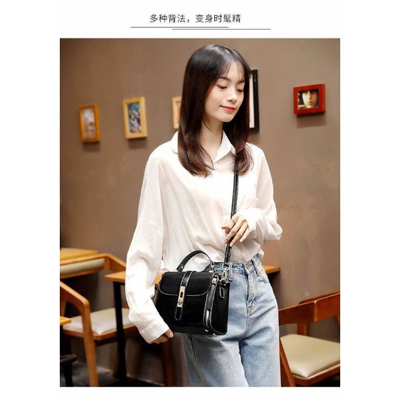 COD-sling bag wanita import-slempang bahu wanita korea import-tas wanita korea kekinian-tas wanita m