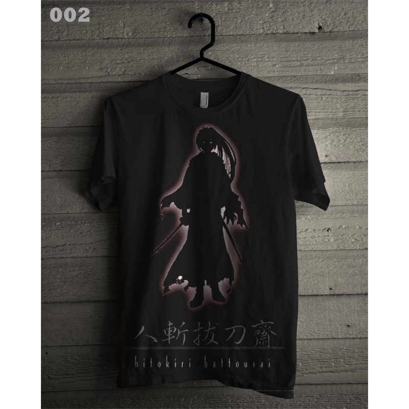 Kaos Samurai X "Hitokiri Battosai" NEW STATES APPAREL Tshirt