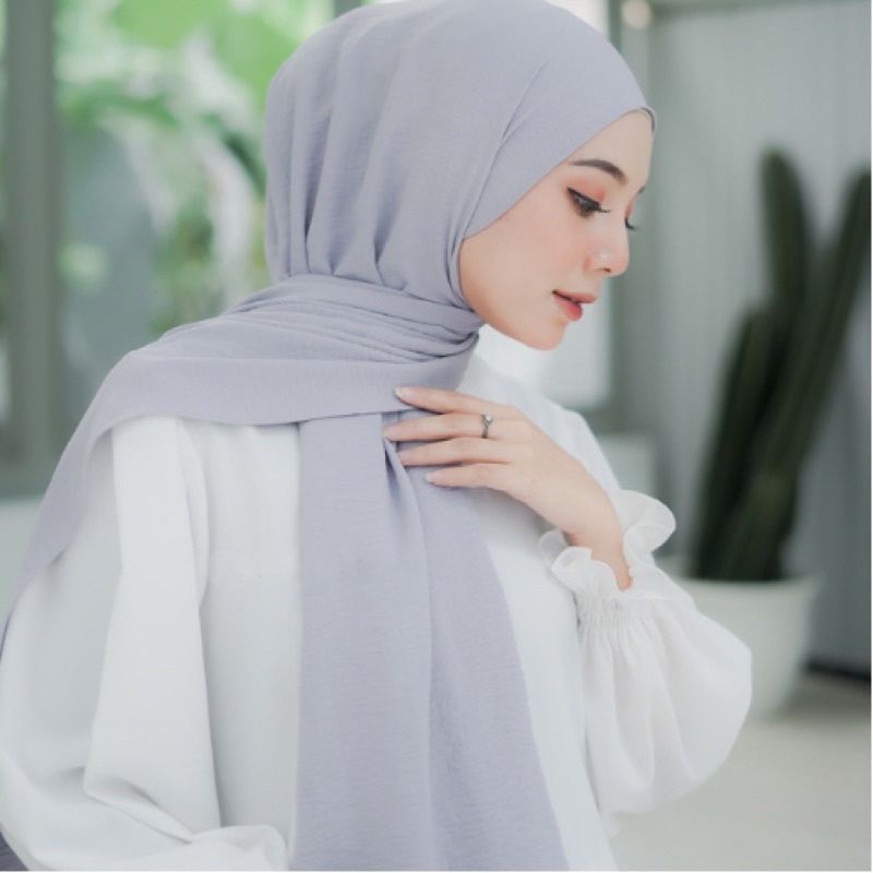 jilbab pashmina crinkle