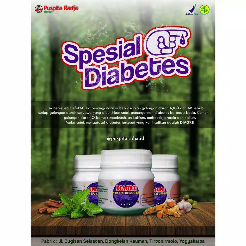 HERBAL DIABETES DIAGRE PUSPITA RADJA