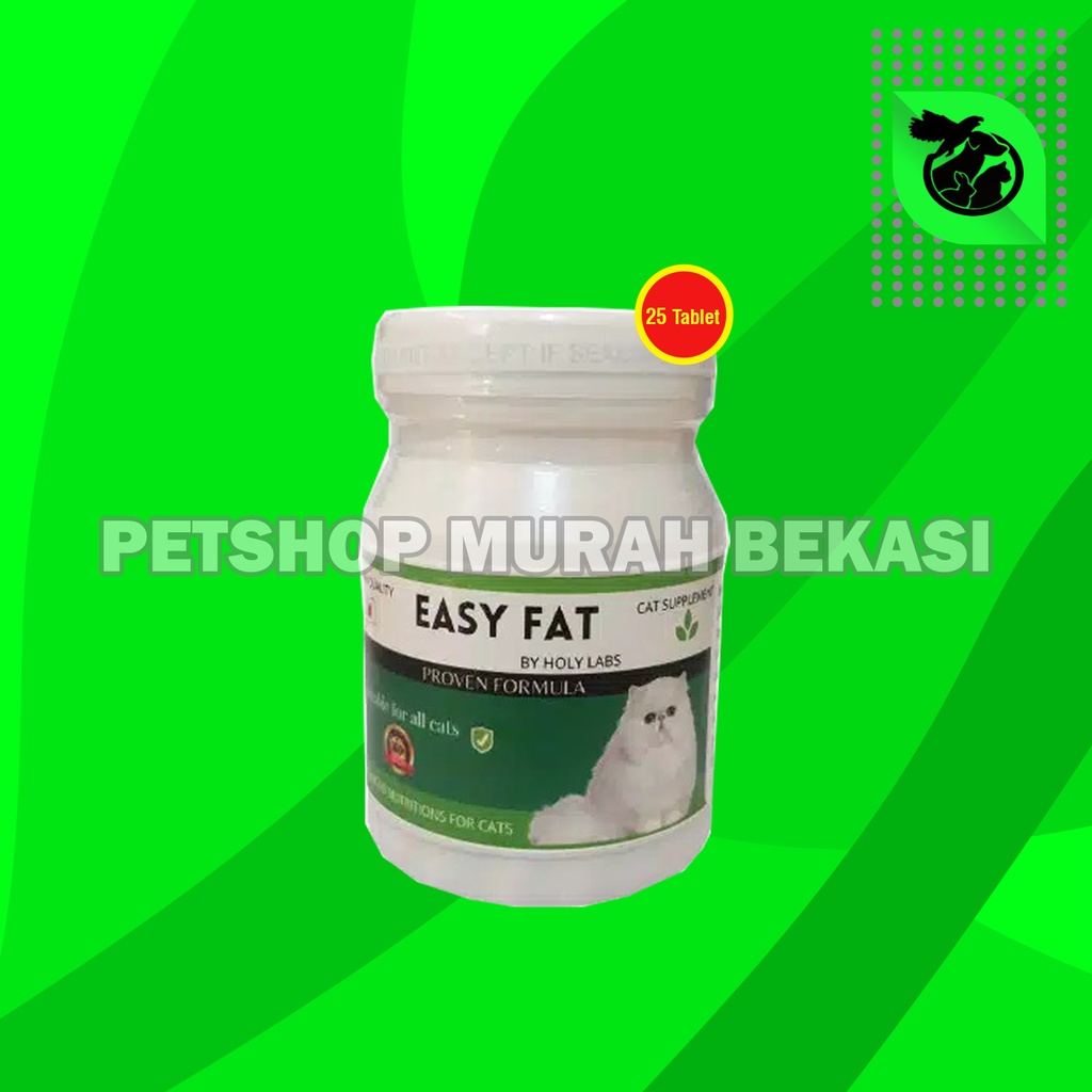 Easy Fat Vitamin Suplemen Penggemuk Penambah Nafsu Makan Kucing 50 kapsul