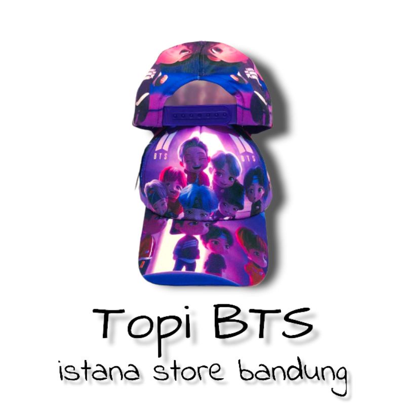 Topi bts anak perempuan dan laki laki topi anak bts army motif full print sublime Lucu