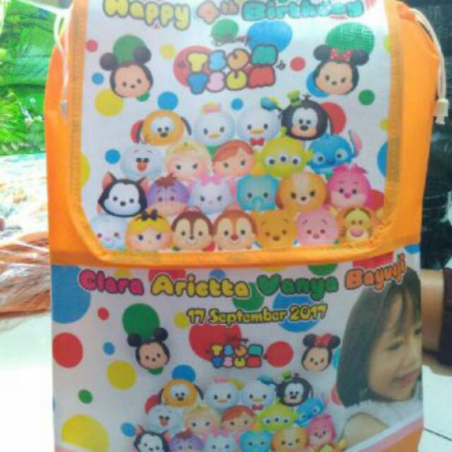 

Goodie bag ultah ransel custom printer
