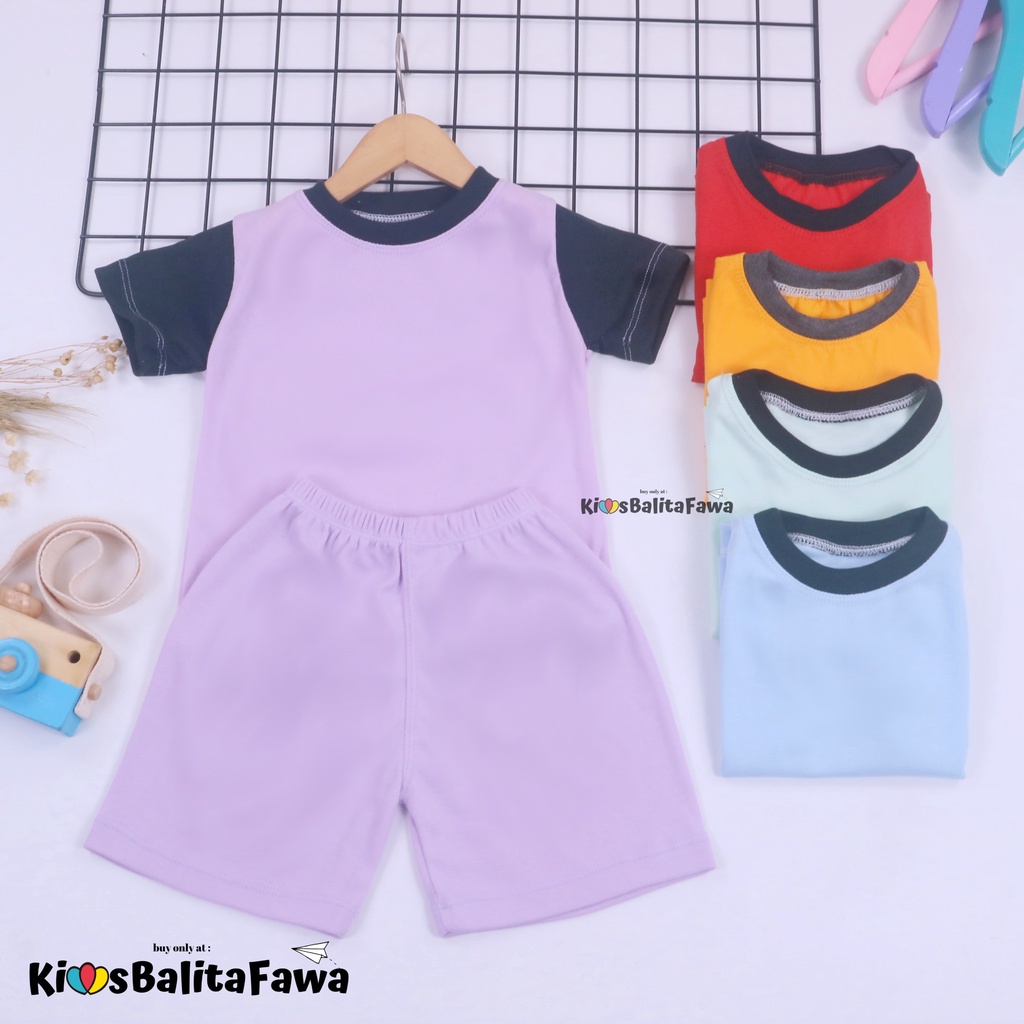 Set Bubu Bayi 6-18 Bulan / Piyama Lengan Celana Pendek Baby Laki Perempuan Baju Setelan Anak Import