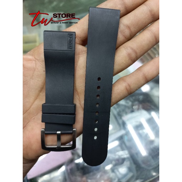 Tali jam tangan karet U BOAT Tali jam tangan rubber uboat 24mm