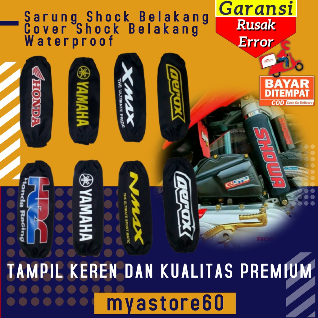 Sarung Pelindung Shock Breaker Belakang Cover Shock Peredam Belakang Filemon Waterproof Variasi Moto