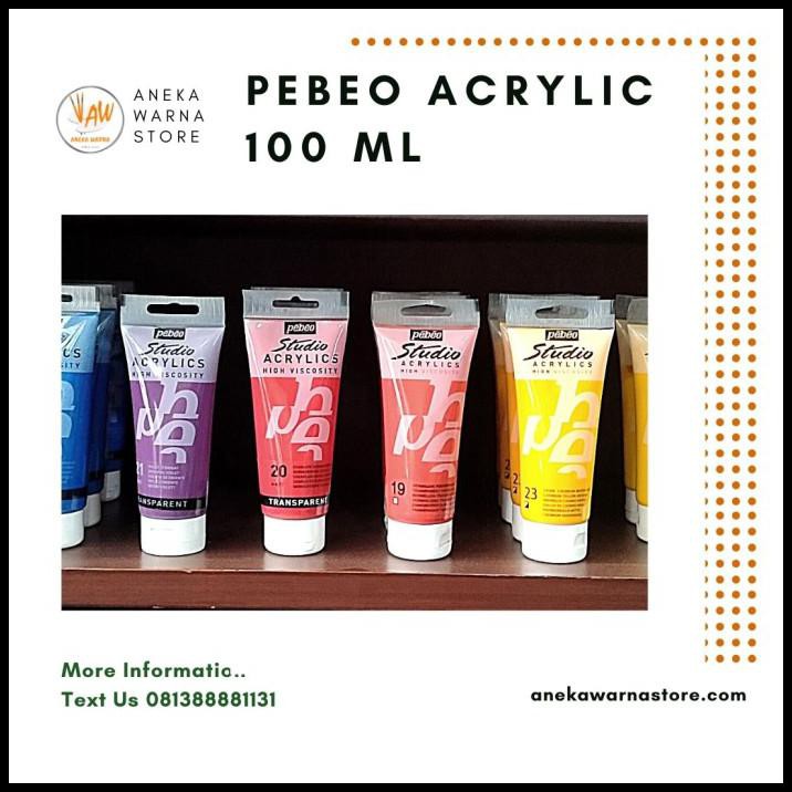 

Promo Pebeo Acrylic Metalic Color 100 Ml / Cat Akrilik / Cat Acrylic Pebeo - 351 Silver