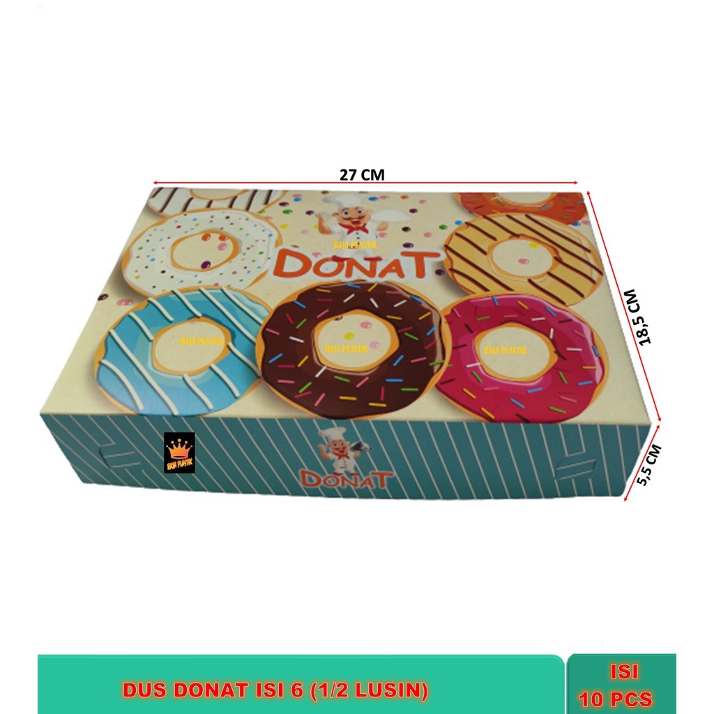 

ISI 1 Lembar - Box Donat / Dus Donat / Kemasan Donat / Kotak donat / Tempat Donat / Kotak Donat 1/2 Lsn