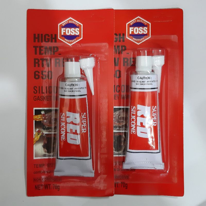 

KINGS Lem Red Silicone Gasket FOSS RTV 650 / 70gram Terbaru dan Termurah
