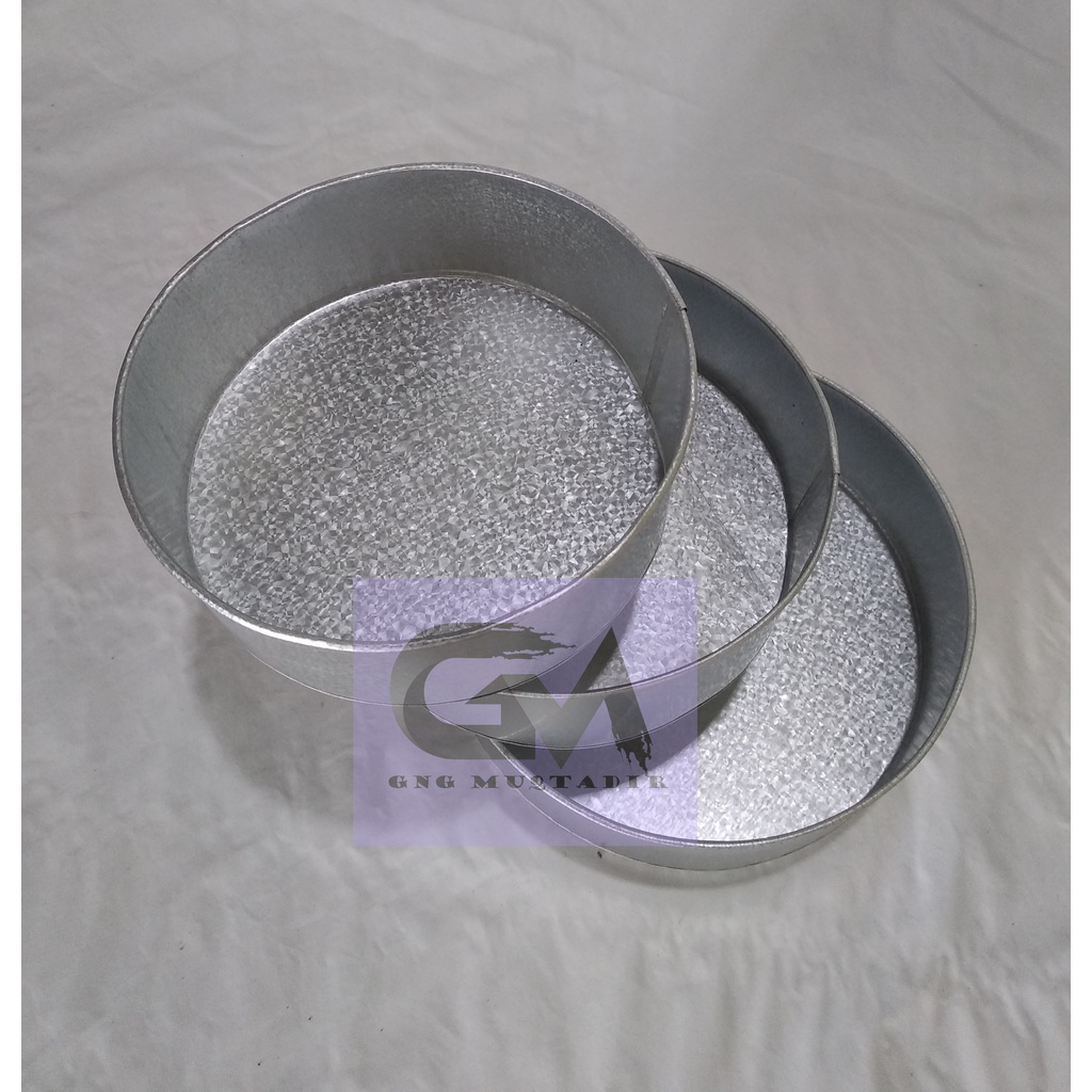 3 PCS LOYANG BULAT / CETAKAN KUE ULANG TAHUN BULAT