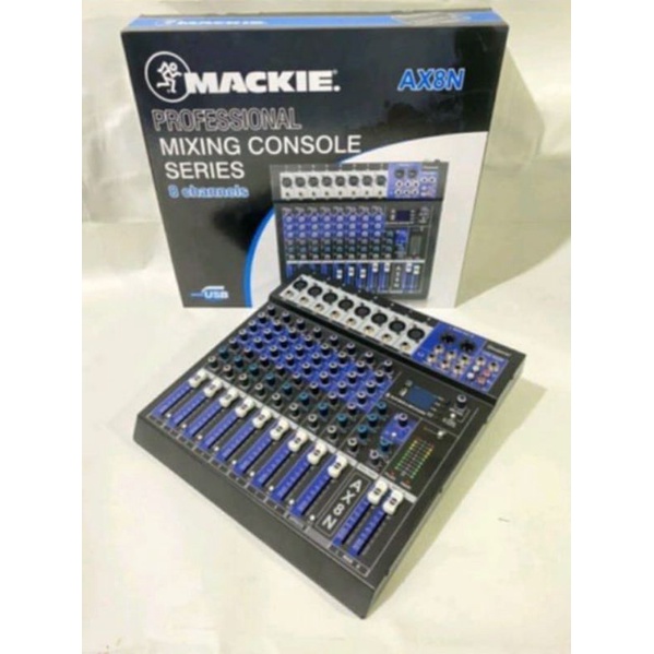 Mixer 8 Channel Mackie AX8N Equalizer Bluetooth USB Effect Vocal