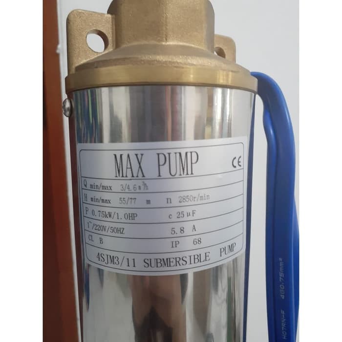 MAXPUMP 4SJM3/11 Mesin Pompa Air Satelit 0.75Kw Pompa submersib 1.0Hp Plus Control Box High Quality Product