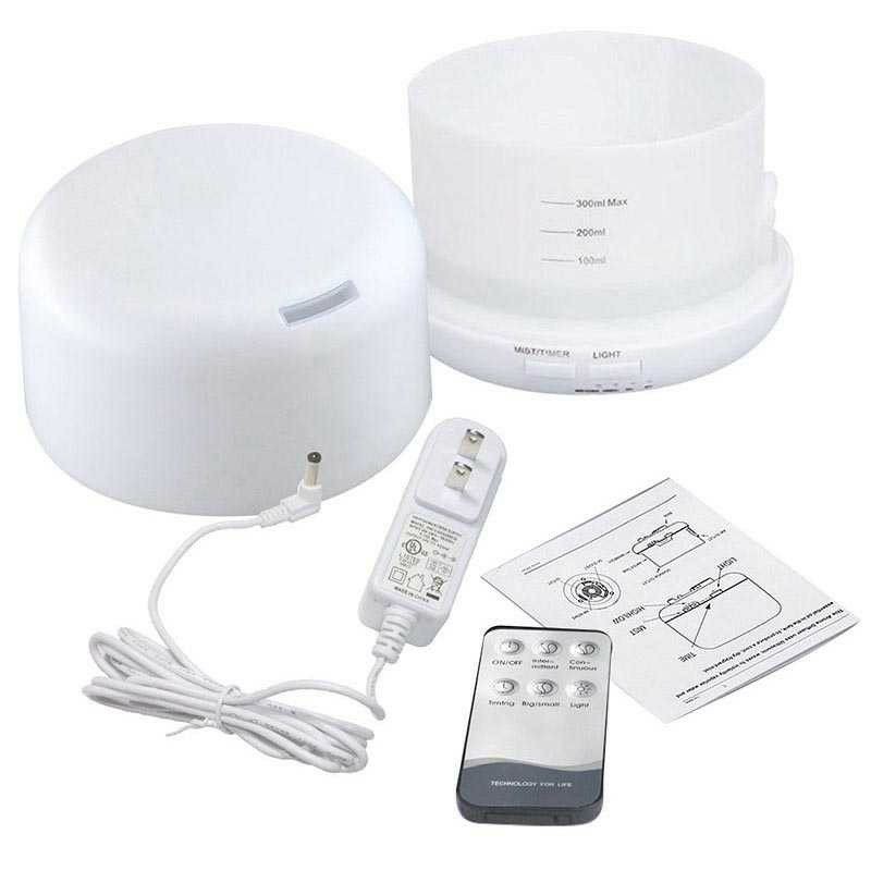 Taffware Humidifier Aromatherapy Oil Diffuser 6 LED + Remote Control