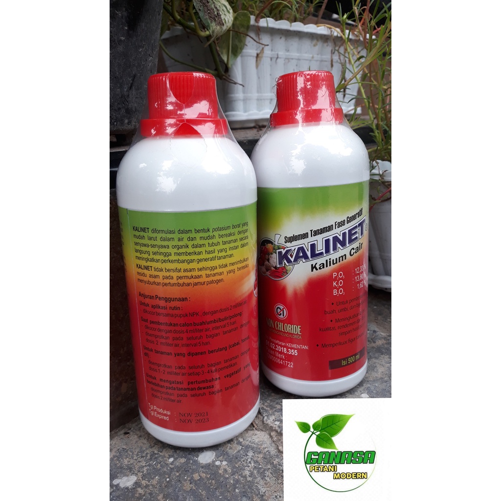KALINET Pupuk Bungan buah kemasan 1000ml sudah Deptan