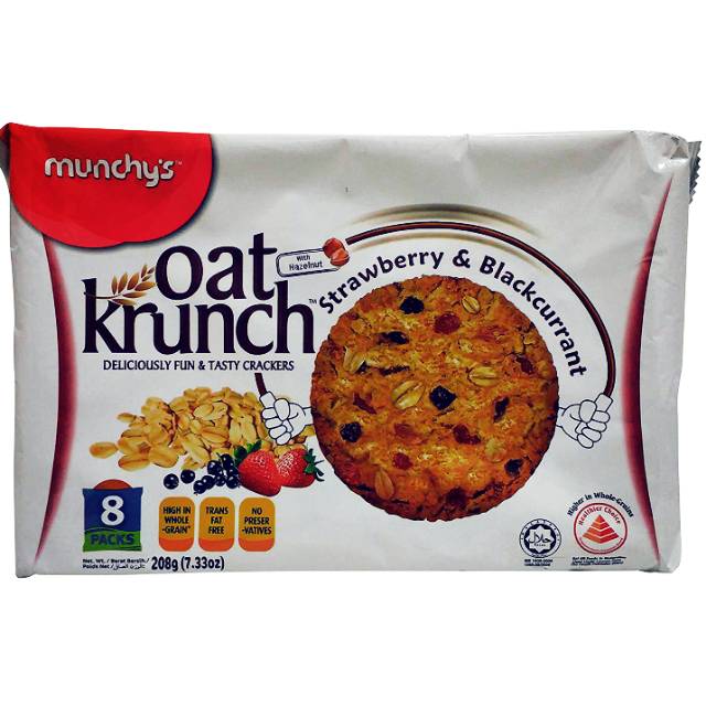 

Munchy's Oat Krunch Strawberry & Blackcurrant