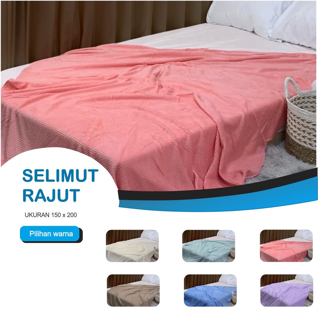 Selimut Bulu Polos Sandy Collection Ukuran 150x200cm Halus dan Lembut