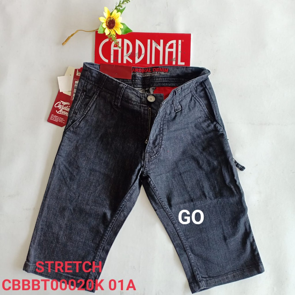 gof CBBBT CARDINAL JEANS Celana Pria Celana Pendek Bermuda Casual Sobek Regular Slimfit Skinny Fit