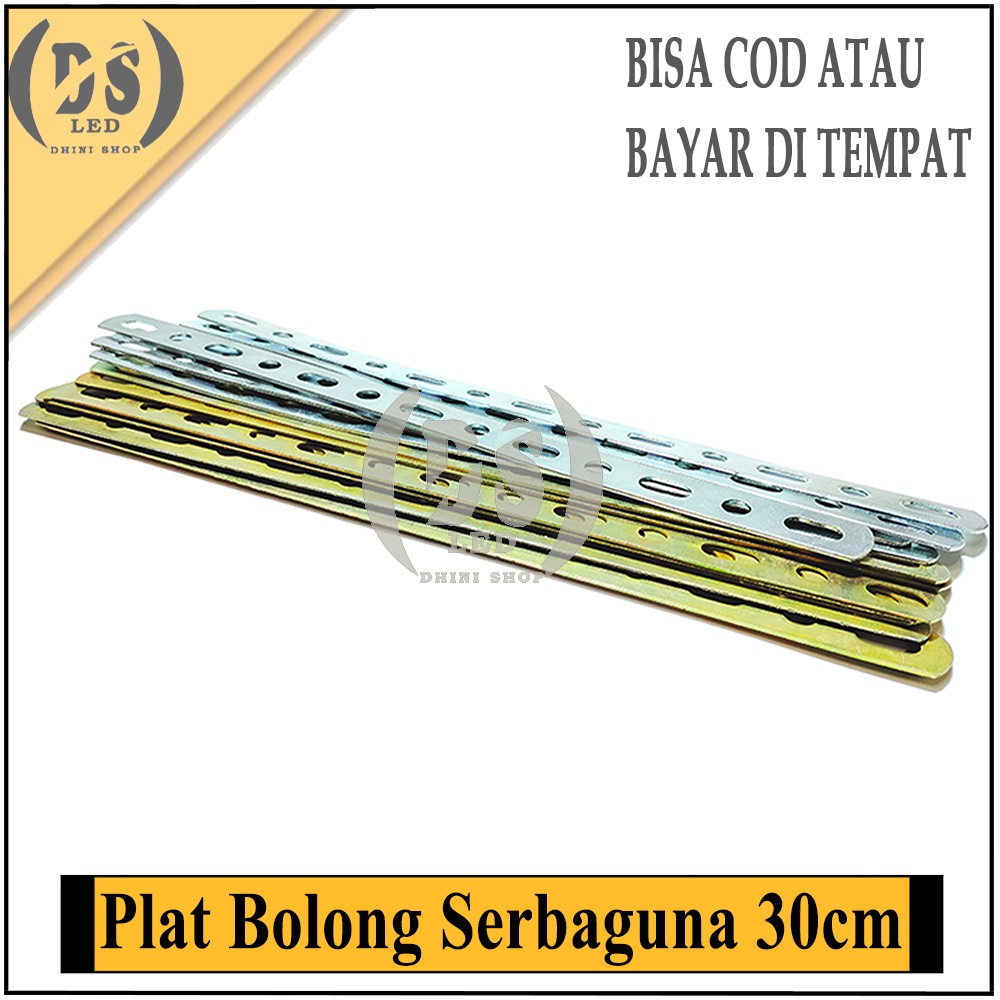 Plat Bolong serba guna / Plat Besi Bolong-Bolong / Plat Breaket Besi Lampu