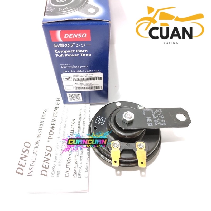 Klakson Denso Disc Satuan Suara Mobil Avanza 12 V Bisa Buat Motor &amp; Mobil 100% Original