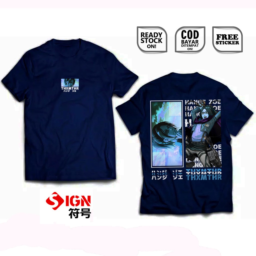 KAOS HANGE ZOE SHINGEKI NO KYOJIN SNK PASUKAN RAKSASA LEGION ASSASIN ATTACK ON TITAN BAJU JEPANG SC