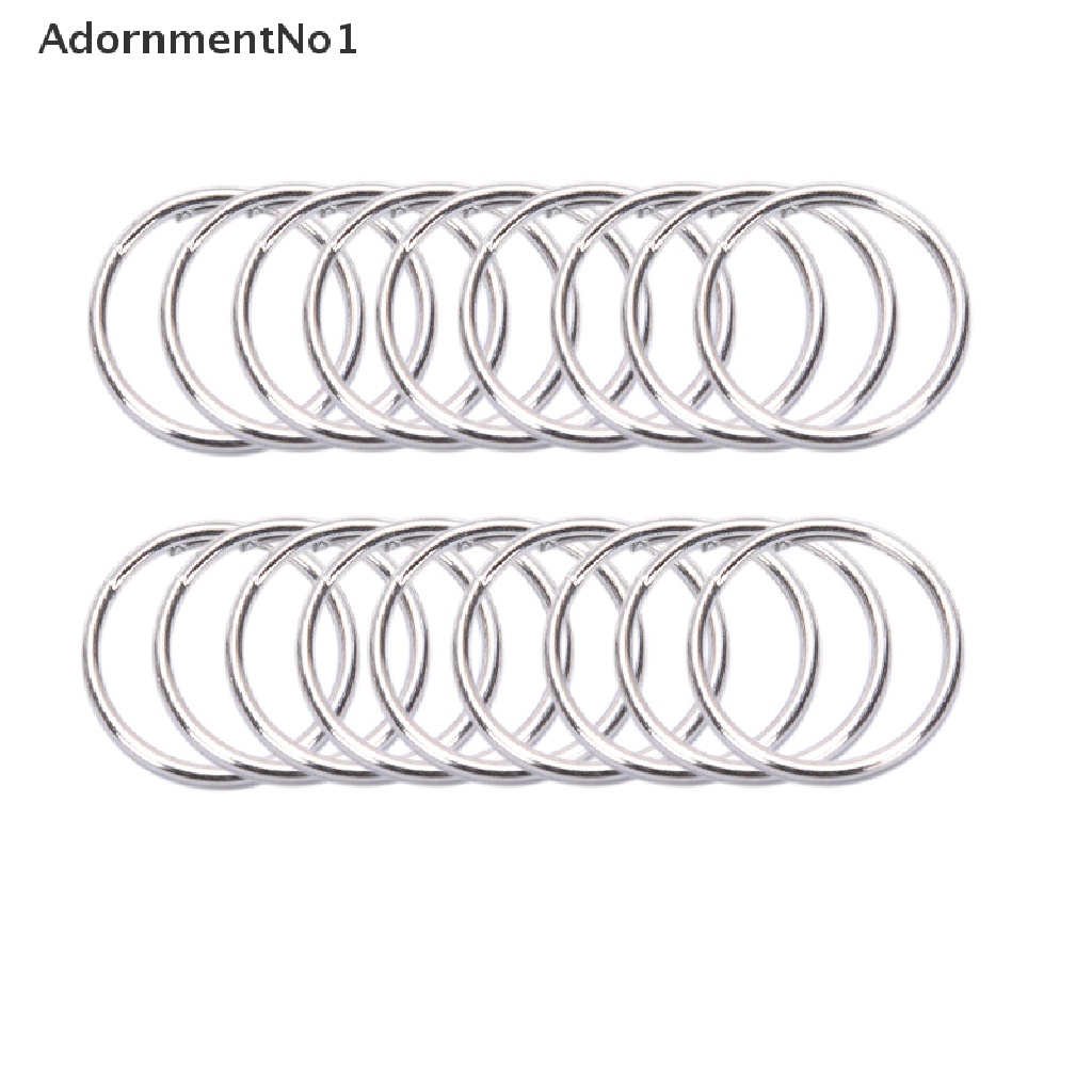 (AdornmentNo1) 50pcs Klip Kait Lobster Bahan Metal Dengan Gantungan Kunci Untuk Perhiasan DIY