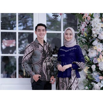 ADA JUMBO!! Couple Pasangan Couple Brukat Kebaya Set Rok Kemeja Batik Baju batik couple pasangan wanita terbaru modern remaja dewasa adiva couple