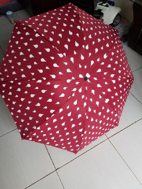 Jktumbrella / Payung Lipat 3 Dimensi Rintik Hujan / Grc - 3706