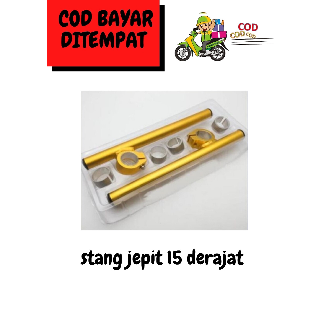 GOLD Stang jepit drag 15 derajat