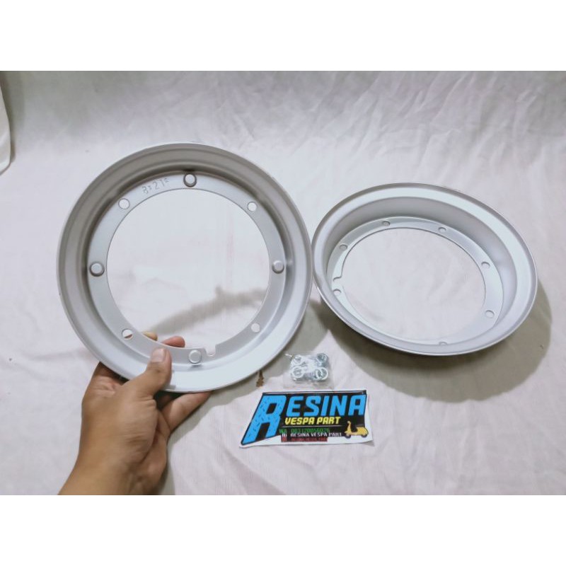 velk velg vespa ring 8 bahan besi tebal untuk vespa super strada ps