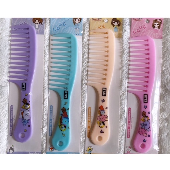 Sisir Rambut Renggang Korea Motif Sisir Rambut Keriting Curly Comb