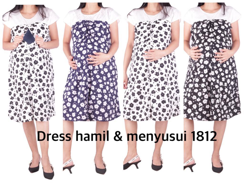 Baju hamil Dress hamil menyusui 1812  baju hamil