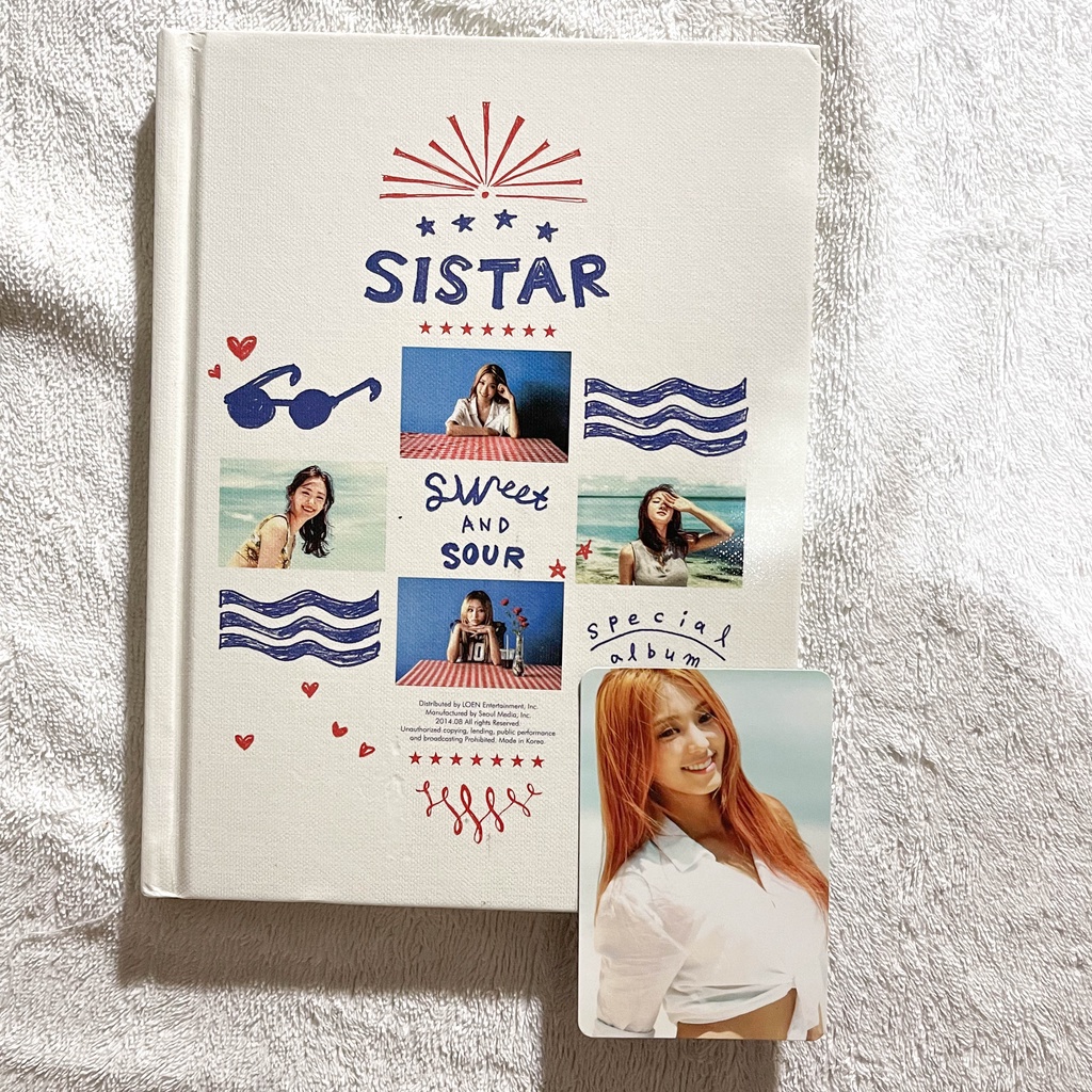 SISTAR SPECIAL ALBUM WITH BORA PHOTOCARD ALBUM KPOP CD