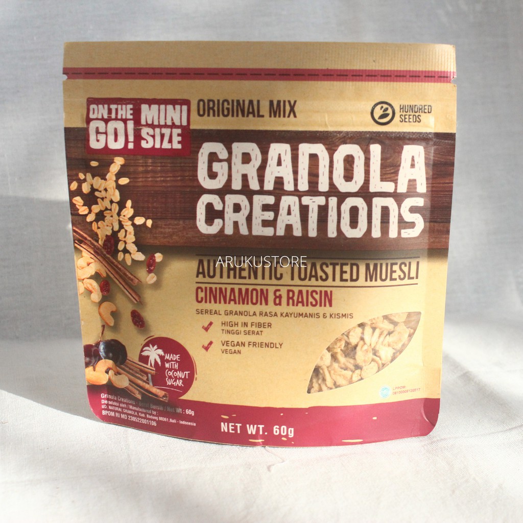 

Granola Creations Gourmet Blend Dark Chocolate & Banana | Muesli | Snack and Sereal | Aruku Store